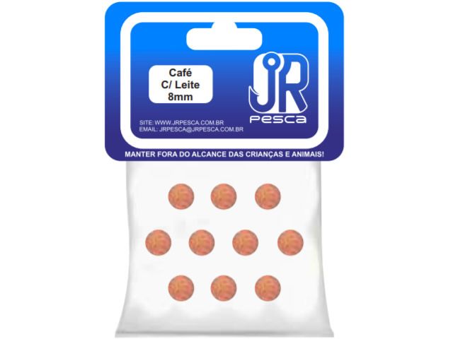 Flutuador de Eva Boleado Jr Pesca Modelo Bolinha 8mm - Café C/ Leite 1303