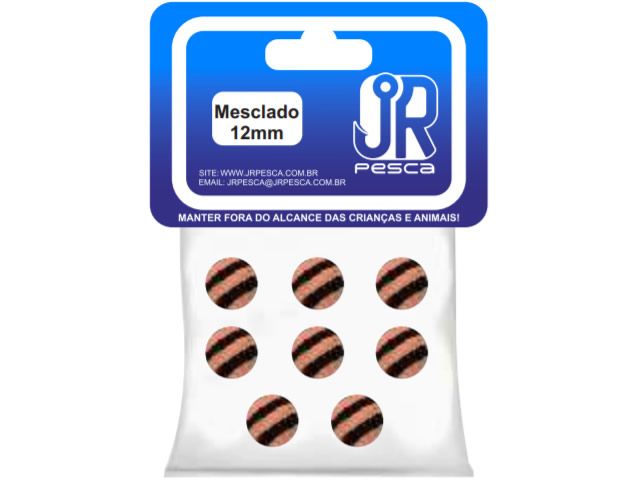 Flutuador de Eva Boleado Jr Pesca Modelo Bolinha 12mm - Mesclado 1327