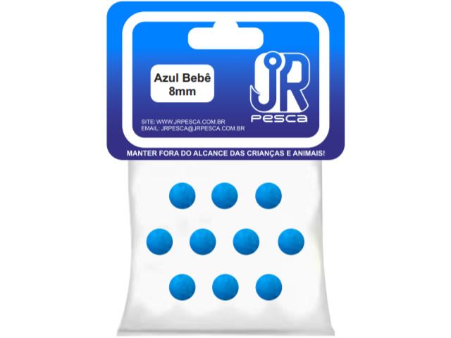 Flutuador de Eva Boleado Jr Pesca Modelo Bolinha 8mm - Azul Bebe 1310