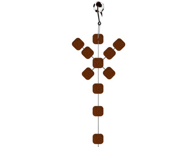 Anteninha Manhoso Borboleta Modelo EVA Ração Jr Pesca 9mm - Mostarda 1485