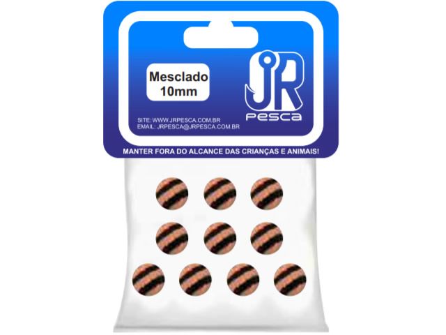 Flutuador de Eva Boleado Jr Pesca Modelo Bolinha 10mm - Mesclado 1316