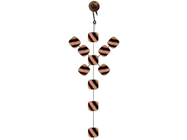 Anteninha Manhoso Borboleta Modelo EVA Ração Jr Pesca 9mm - Mesclado 1486